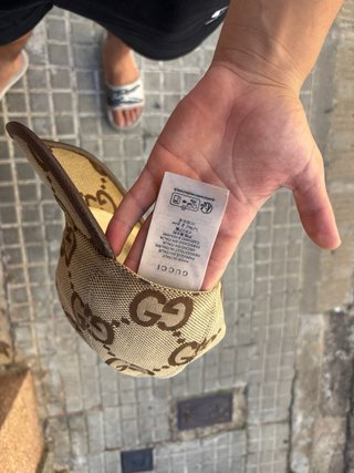 Gorra Gucci Beige y Marrón