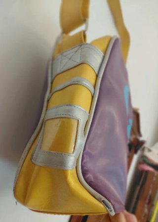 Tracolla Gola viola e gialla