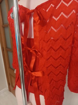 Top calado rojo Laura Jiménez NUEVO Talla L
