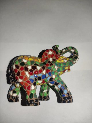 Figura Elefante Vintage Barcino Mosaico