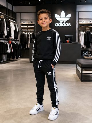 Chándal niño Adidas azul y negro