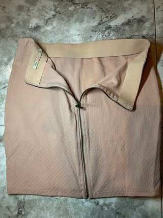 Falda Bershka Rosa Texturizada