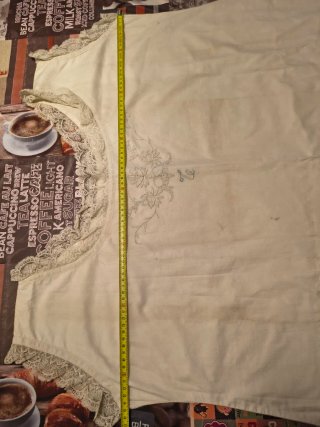 CAMISON ANTIGUO LINO.ENAGUA.GRANDE.ENCAJE.VINTAGE