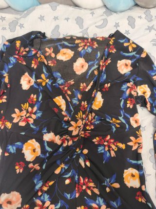 Body floral manga larga