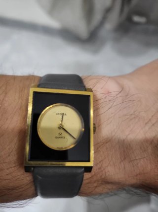 Orologio Vintage Veglia Swiss Made Oro Nero