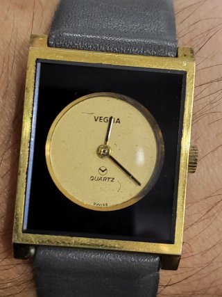 Orologio Vintage Veglia Swiss Made Oro Nero