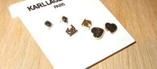 Pendientes Karl Lagerfeld Corazón y Corona