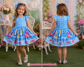 Vestito bambina tema Alice