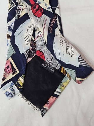Cravatta Uomo Wall Street Denaro Orologi
