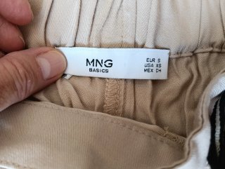 Pantalón Mango Beige Talla S Nuevo