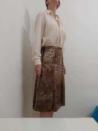 Conjunto Falda y Camisa Estampada