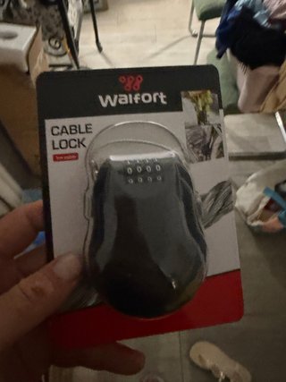 Candado Walfort Cable Negro