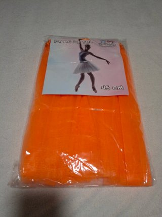 Falda de tul naranja 45 cm