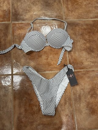 Bikini NK Talla S Lunares Blanco y Negro