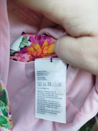 Falda corta floral H&M Talla L Minifalda floral