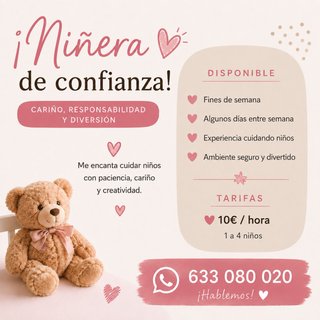 Niñera y apoyo escolar