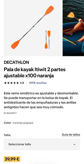 Kayak hinchable Itiwit 3 plazas
