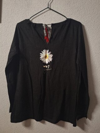 Camiseta Desigual XL Corazón Lentejuelas