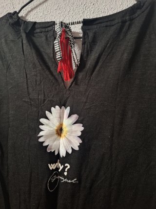 Camiseta Desigual XL Corazón Lentejuelas