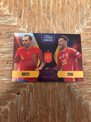 Panini Tribute Iniesta y Pedri Fusión Mágica