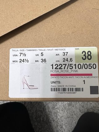 Tacones Zara Ante Rosa