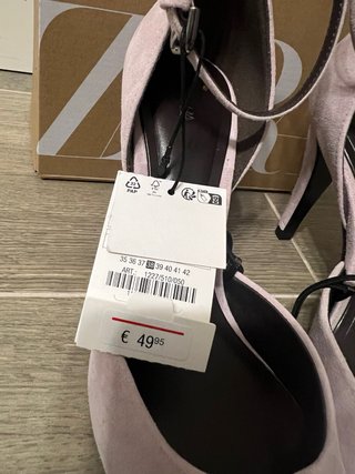 Tacones Zara Ante Rosa