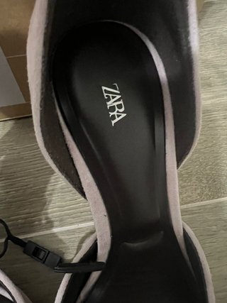 Tacones Zara Ante Rosa