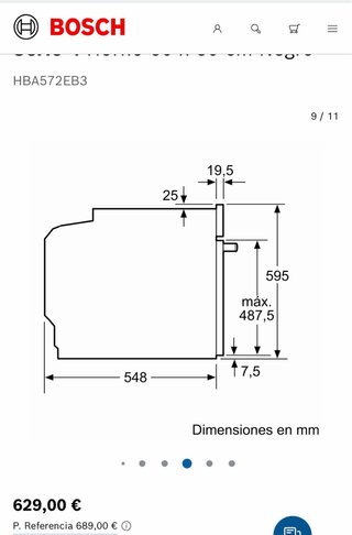 Horno Bosch HBA572EBB3F Nuevo Sin Abrir