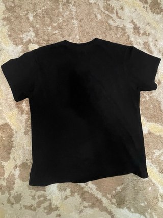 Camiseta Bape Negra con Estampado Gris