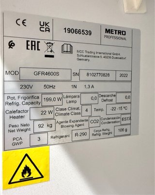 Congelador Profesional METRO GFR4600S