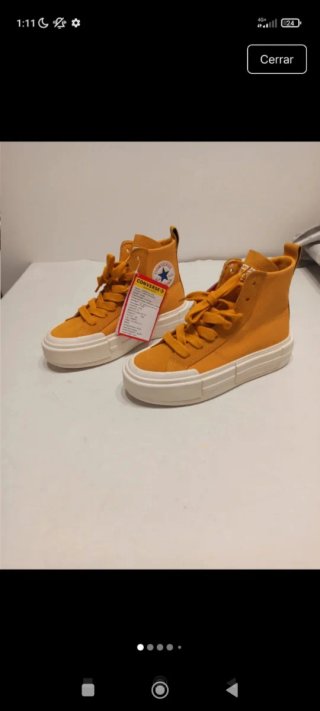 Converse Amarillas Mujer Talla 38