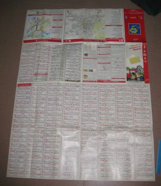 Mapa Plano Transporte Madrid 2006 90x60cm coleccio