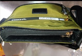 Bolso Lyfe Style Dovama Jagas Verde y Negro