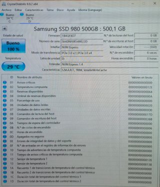 SSD Samsung 980 500GB NVMe M.2