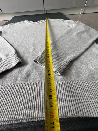 Tommy Hilfiger Maglione Grigio Scollo V Taglia XL