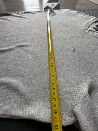 Tommy Hilfiger Maglione Grigio Scollo V Taglia XL