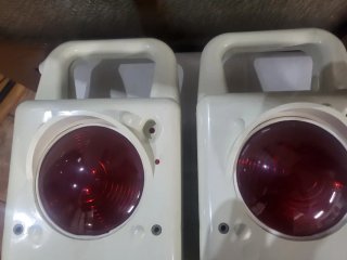 Dos Señales cola trenes Renfe antiguas