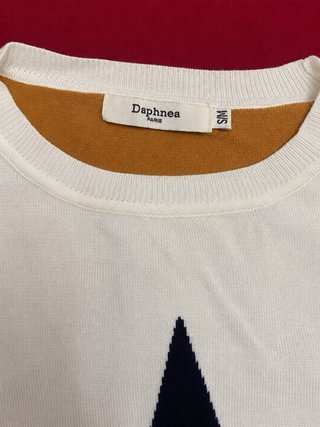 Jersey Daphnea Paris mostaza estrella
