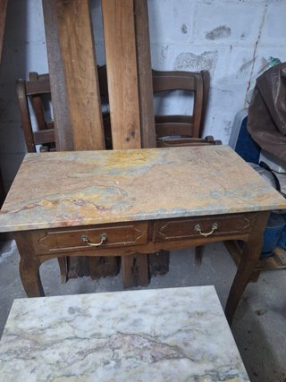 2 Estructuras Cama + Mesilla + Tocador Madera