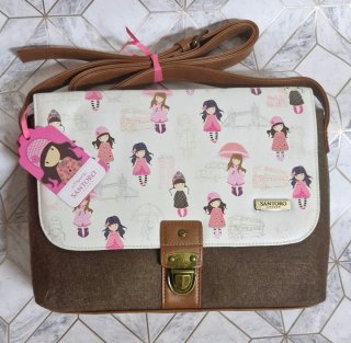 Bolso Santoro Gorjuss Marrón y Rosa