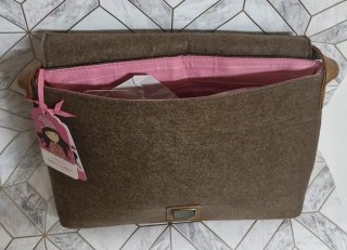 Bolso Santoro Gorjuss Marrón y Rosa