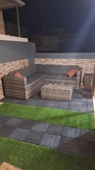 Baldosas de terraza de plástico