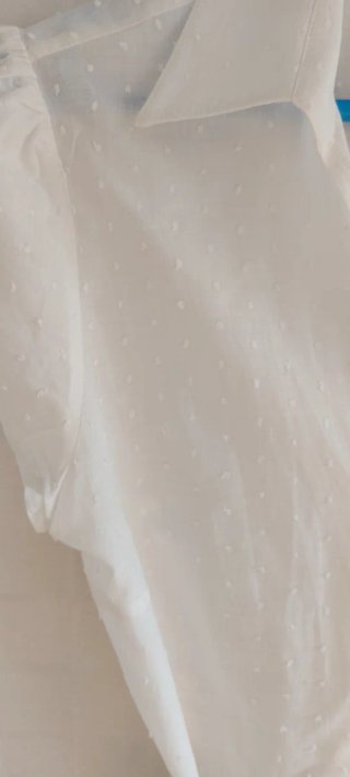 Camisa blanca cruzada