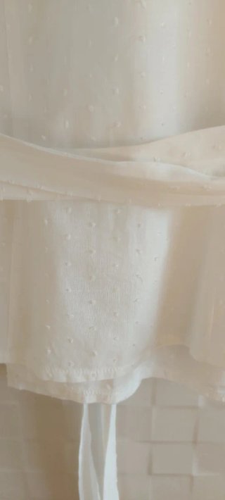 Camisa blanca cruzada