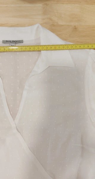 Camisa blanca cruzada