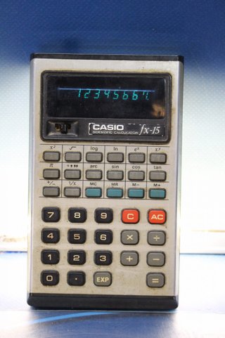 Calculadora Científica vintage Casio Fx-15. Funciona.