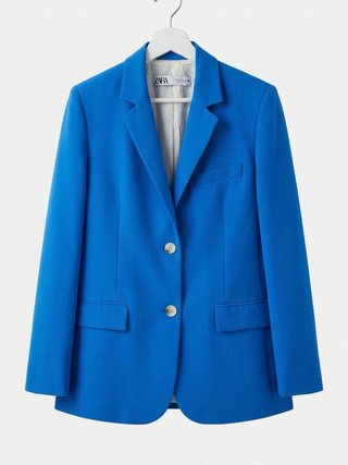 Blazer Zara Azul + Falda
