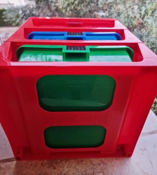 Cajonera ORGANIZADOR LEGO ROJO con 3 CAJONES