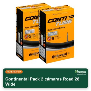 Continental Pack 2 cámaras Road 28 Wide
