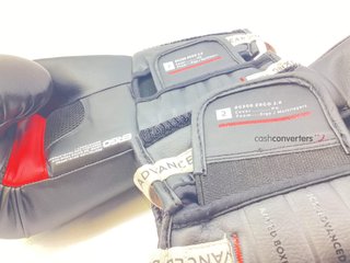 guantes  xadvncd guantes de boxeo negros